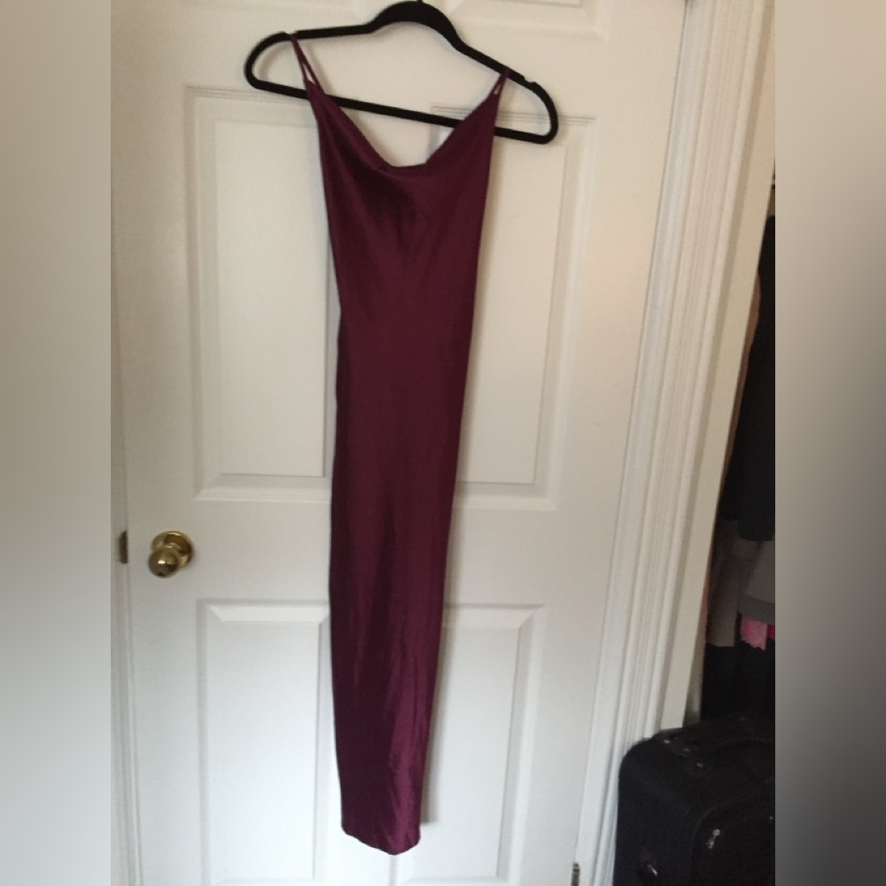 Satin maxi dress